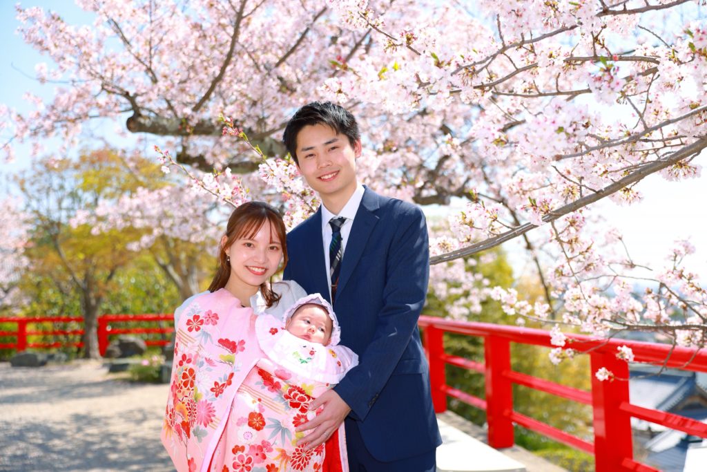 中山寺お宮参り出張撮影 記念写真撮影桜シーズン